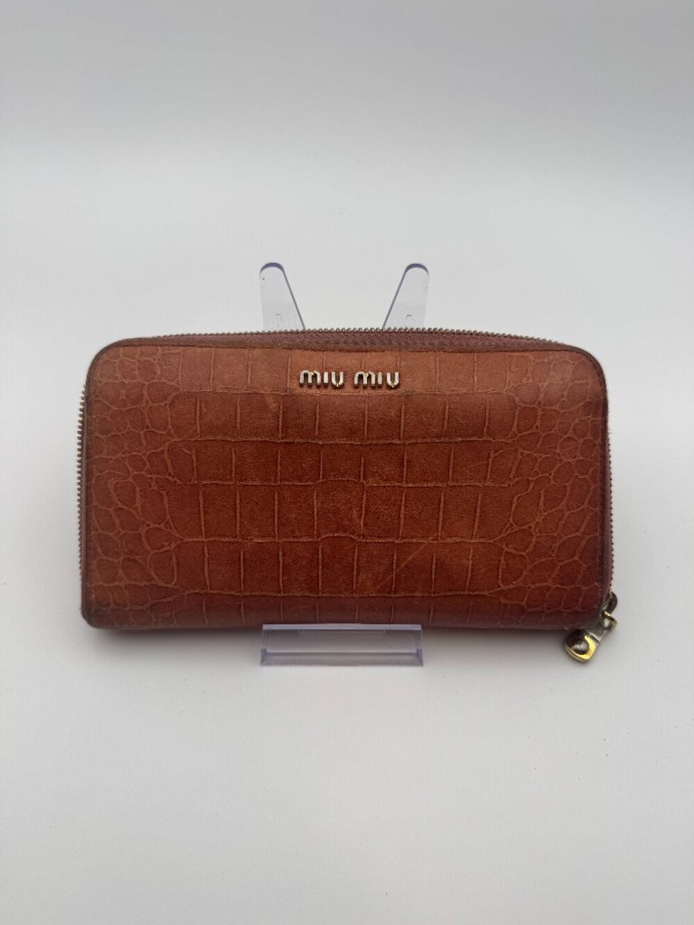 Miu Miu Crocodile Zipper Wallet